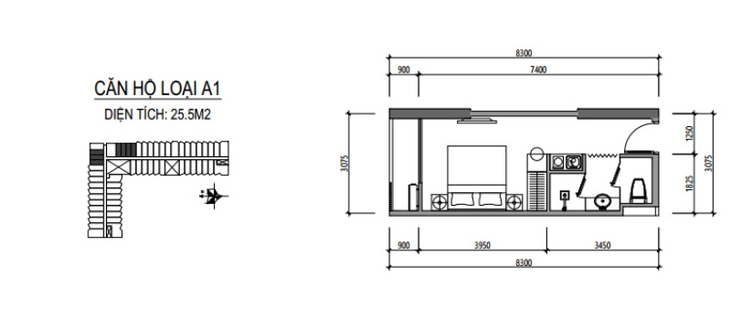 Mô hình căn hộ dự án Apec Mandala Huế